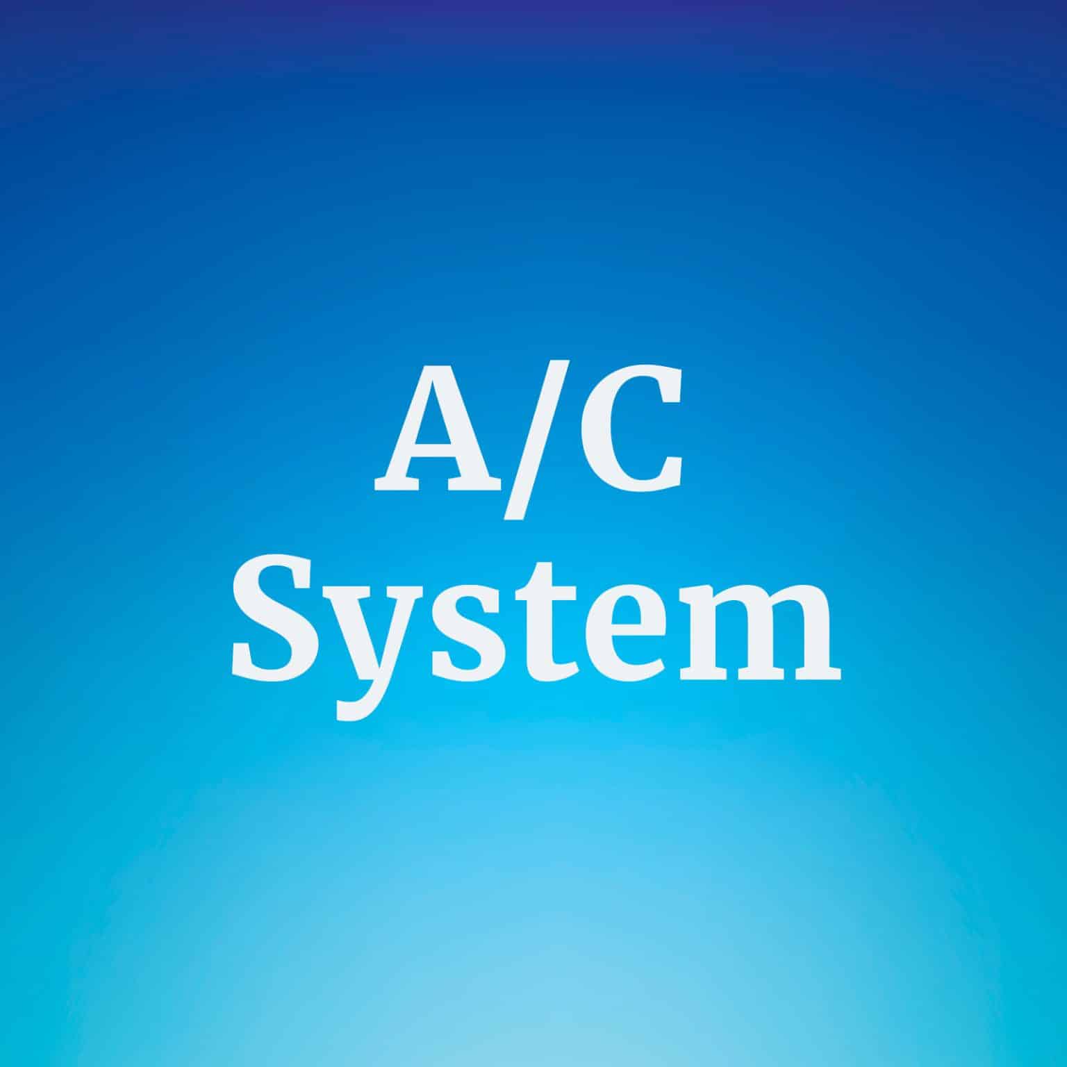 Air Conditioning System W.G. Speeks