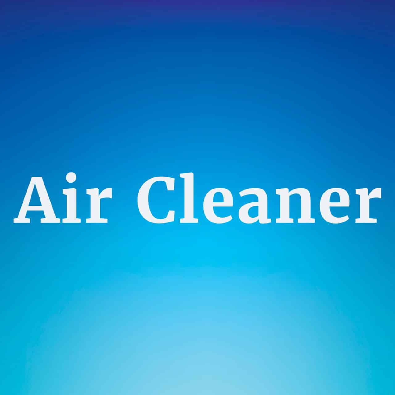 Planned Maintenance for Air Cleaners W.G. Speeks